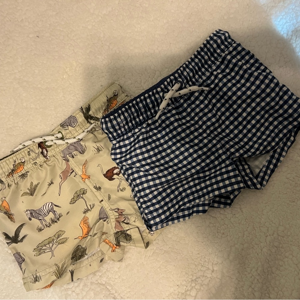 Set of 2 12 mo Swimsuits, shorty style.